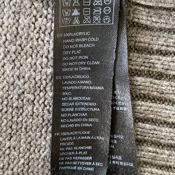 FOREVER 21 Open Front Shawl Ribbed Knit Cardigan High Low Long Sleeve Warm Cozy - Picture 6 of 11